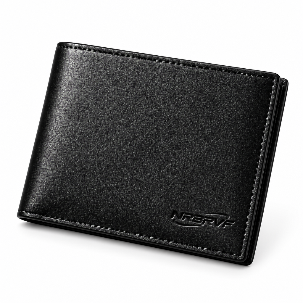 NRBRVF Men's Slim Bifold Leather Wallet — Classic Minimalist Front Pocket Everyday Carry for Men - product view 4
